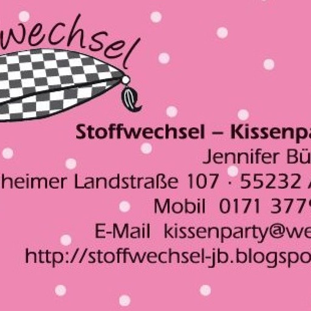 Stoffwechsel Kissenpartys by Jennifer Büchler
